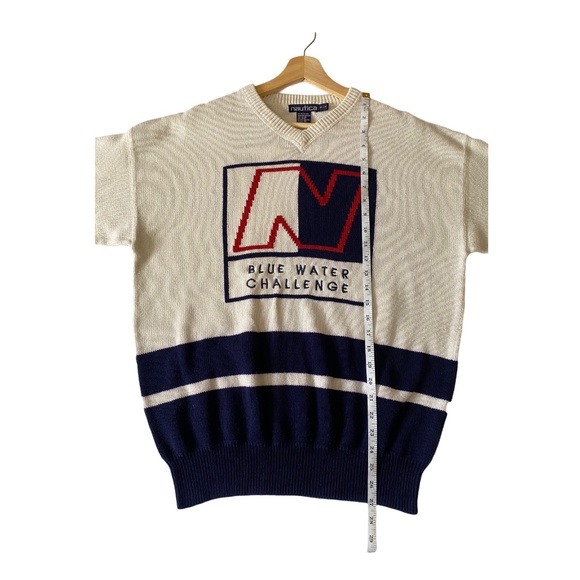 Vintage 90s Nautica Blue water Challenge Sweater - Picture 10 of 10
